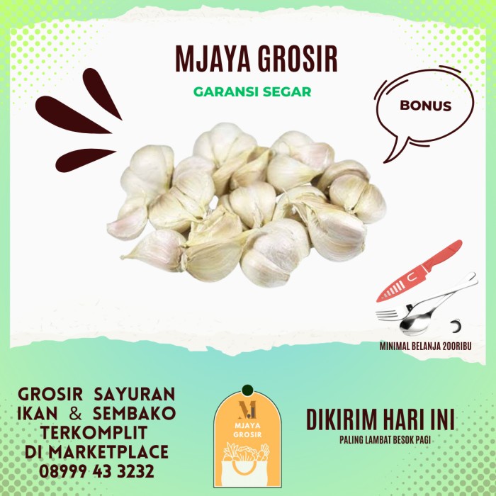 

Bawang Putih Kating 500gr - 500 gram