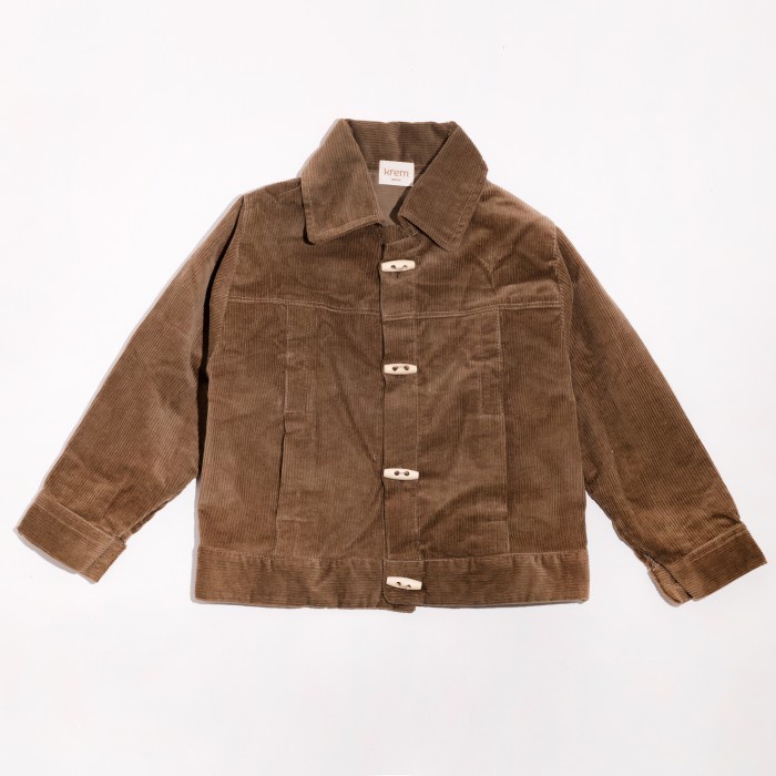 Krem Savoca Corduroy Jacket Brown Jaket Anak Corduroy