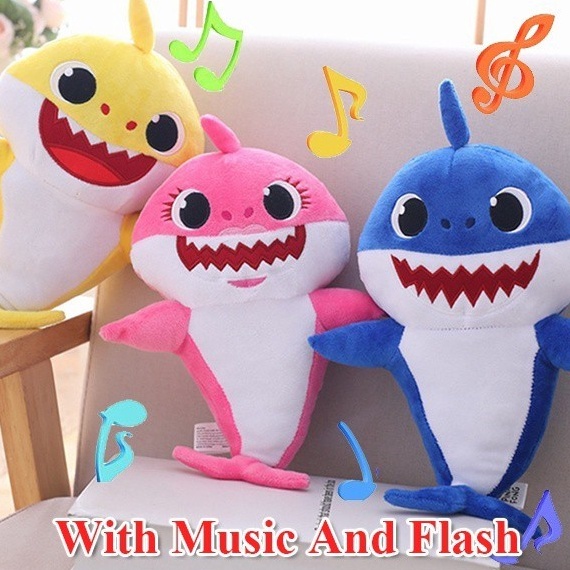 NEW STOCK Boneka Baby Shark Plus Lampu and Musik / Baby Shark Doll Music