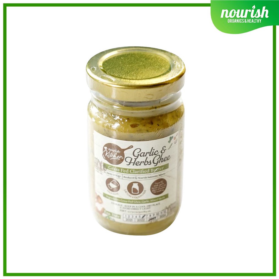 

Dijual Ghee Garlic & Herbs (Grass Fed Ghee Clarified Butter) 100 gr