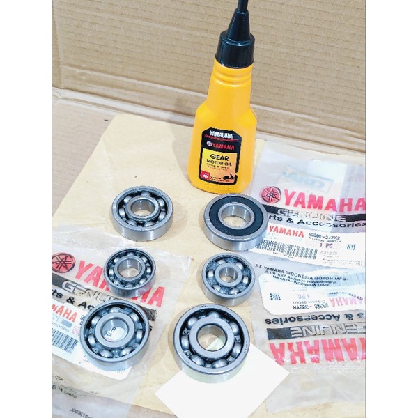 Bearing rasio gardan set 6pcs plus oli gardan Yamaha Xeon karbu Xeon GT Xeon RC