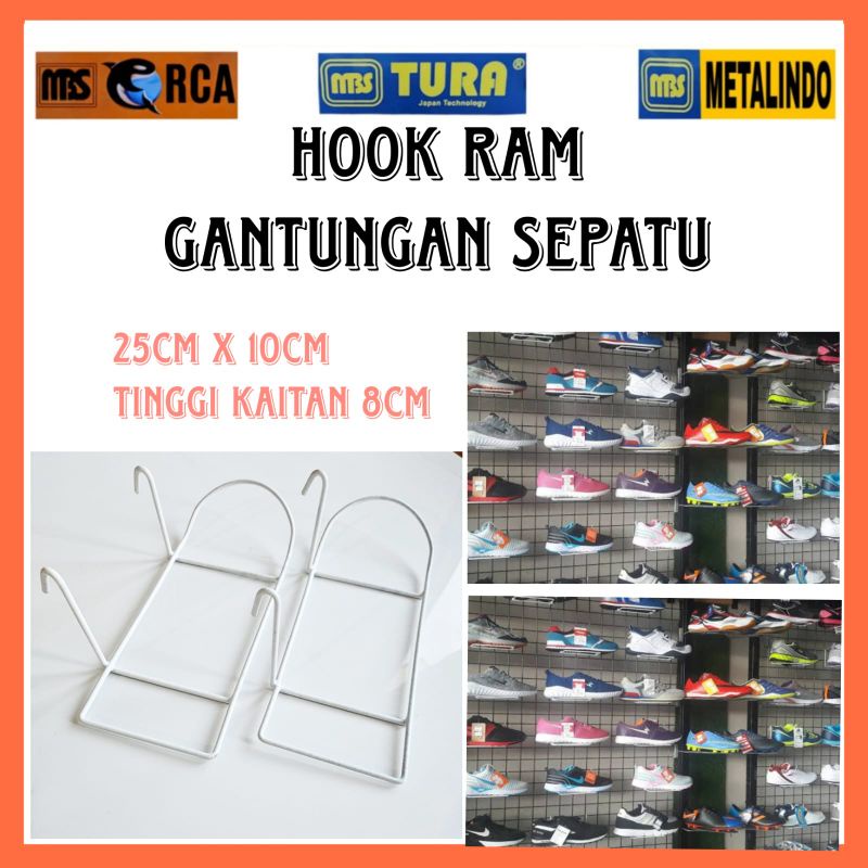 Gantungan sepatu Hook ram hanger sepatu dan sandal