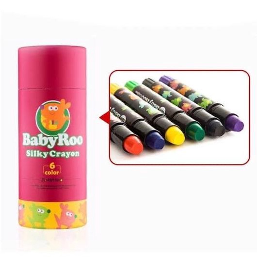 

Original Joan Miro Babyroo Silky Crayon 6 Colors Face Painting Krayon