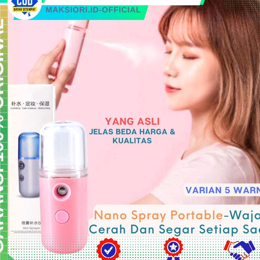 Terlaku. Nano Spray Mini Wajah Original Nano Nanno Sprai Spary Sprey Asli Berkualitas Ready Stock