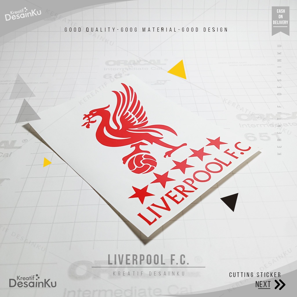 Cutting Stiker Liverpool Fc Variasi Motor Mobil Sticker Veriasi Aksesoris Timbul Keren Vario Dasbor 