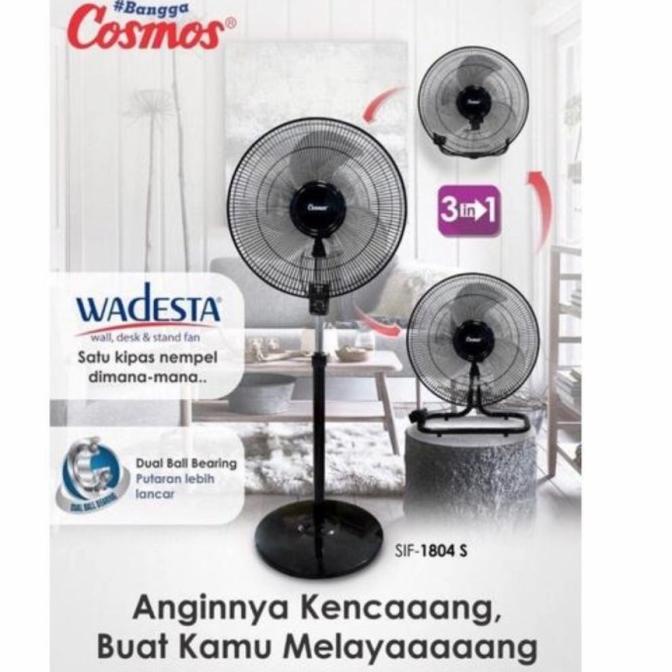 Kipas Angin Tornado Besi 18 Inch 3 In 1 / Cosmos Sif-1804 S Wadesta Ok