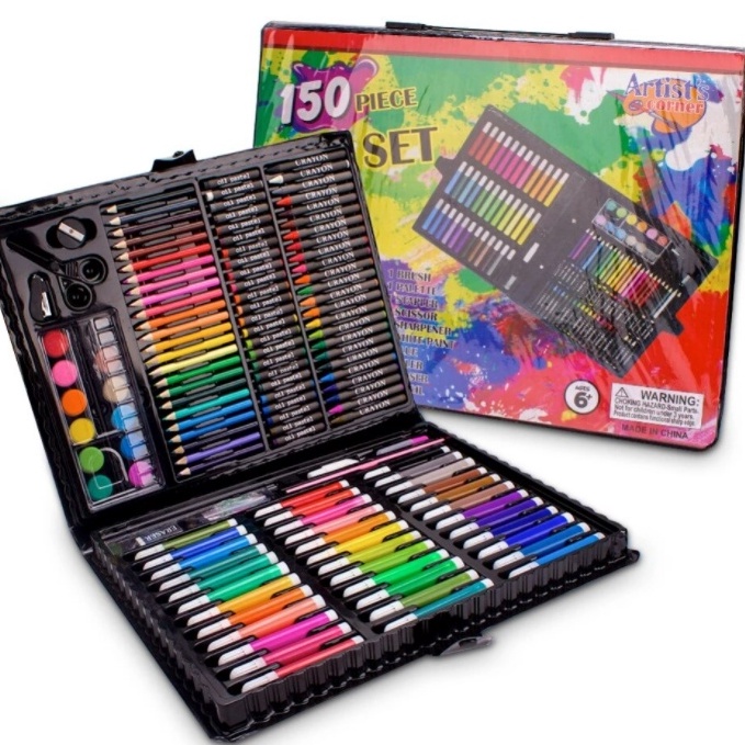 

1.1 Flash Sale PENSIL WARNA 150PCS - ALAT TULIS SET CRAYON COLOURING SET 150PCS ART