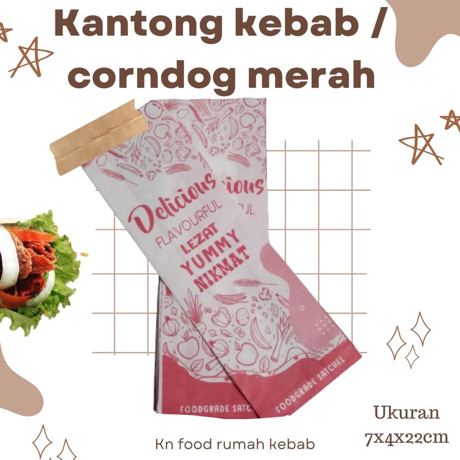 

NXLX5159 [PROMO SALE!!!] Bungkus Kebab ekonomis merah Hijau 50 pcs- Kantong Kebab-Kemasan Kebab 50 lembar