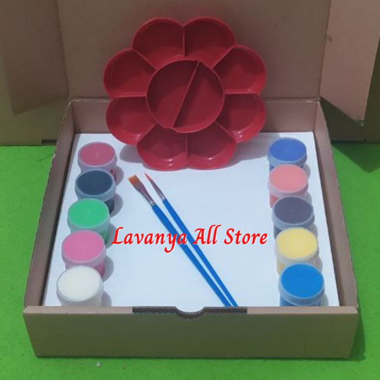 

Terupdate Paket Hemat Melukis Canvas 10 warna + Box Terbaru