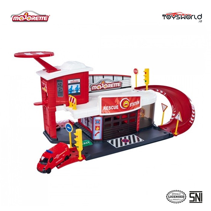 Majorette Creatix Rescue Station Plus 1 Vehicle - Mainan Anak