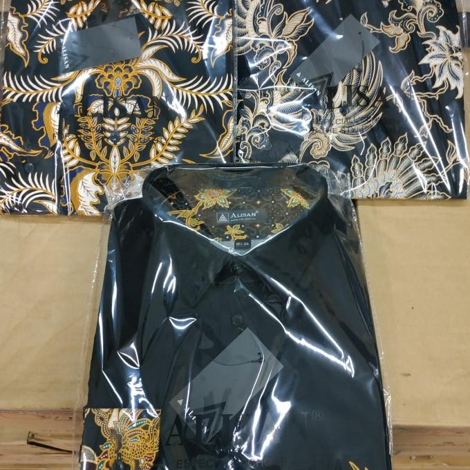 Discount Kemeja Batik Alisan Lengan Panjang Size Jumbo 16.5-17.5