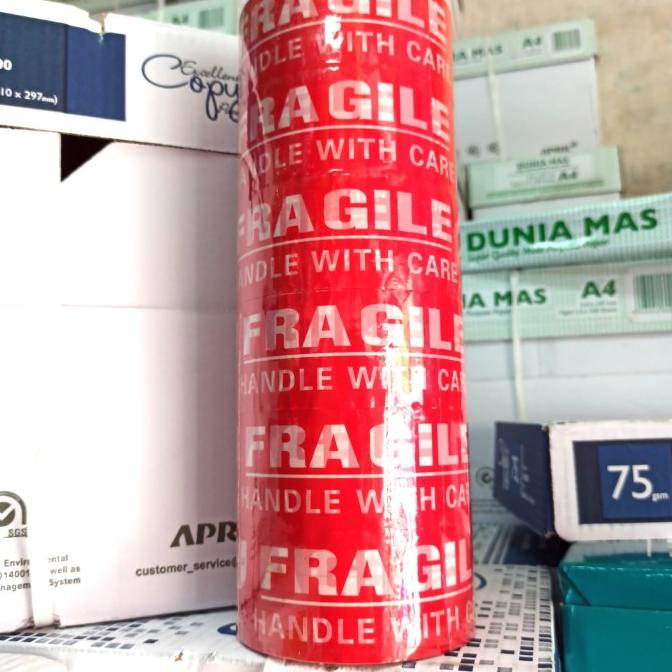 

:<:<:<:<] Lakban Fragile / Jangan Dibanting merk Star Tape 48 mm x 90 yard