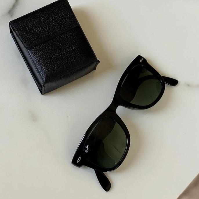 Promo Kacamata Hitam Rayban Wayfarer Fold Lensa Kaca