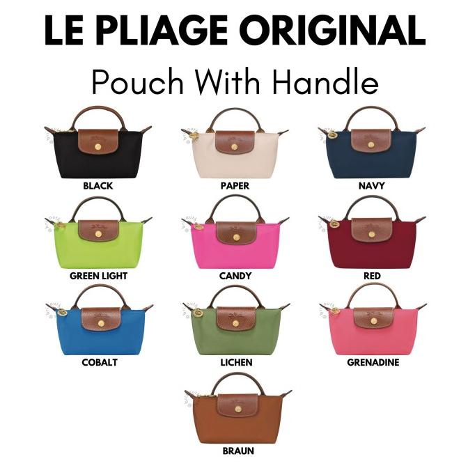 Terbaru Tas Long-Champ Le Pliage Original Pouch 100% Original