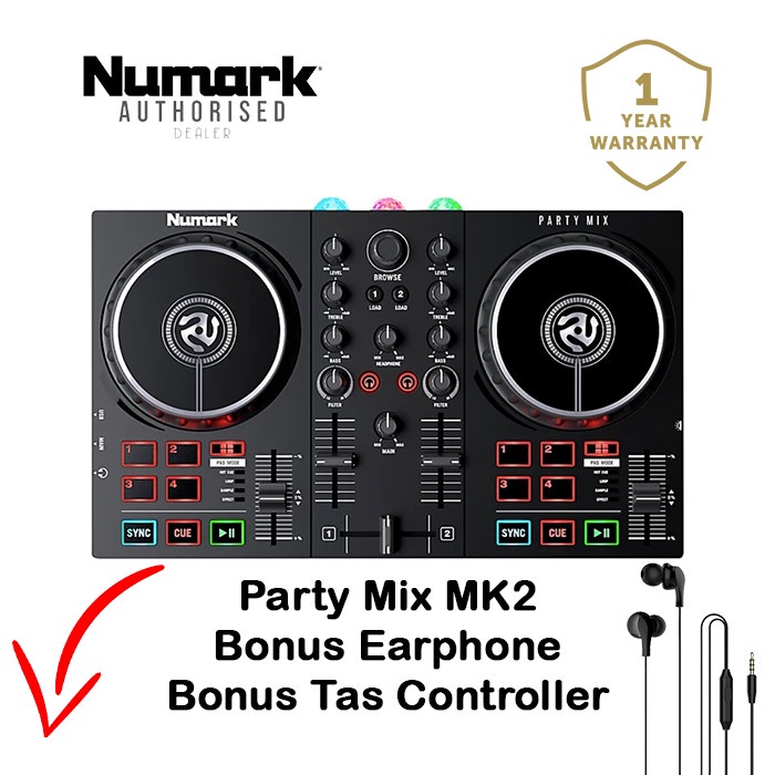 Numark Party Mix MK2 DJ Controller PartyMix 2 Party Mix II