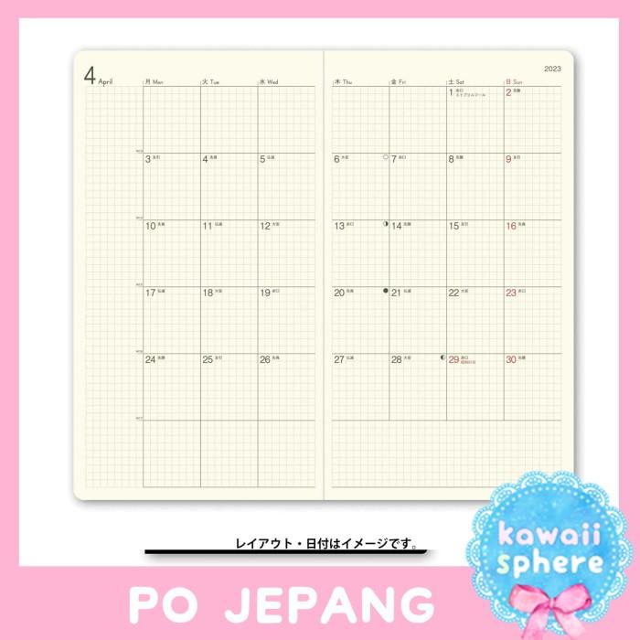 

Planner 2023 Nolty 6501 Black Weekly Listy | Nolty Po Jepang