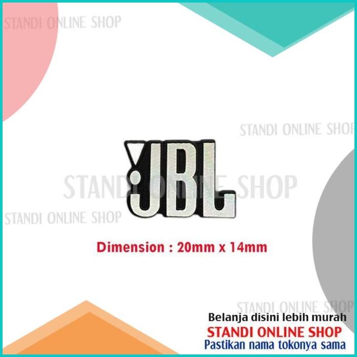 Emblem Aluminium Sticker Decals 3D Logo JBL Audio Speaker 20JVLZ3 last stok