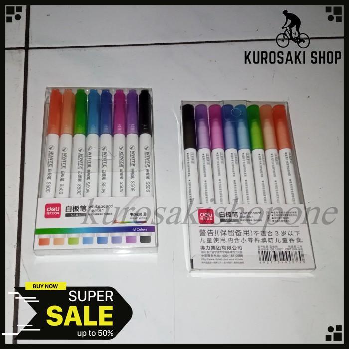 

8 BUAH SPIDOL WARNA WARNI WHITE BOARD MARKER KETEBALAN 1 MM KUALITAS PRODUK TERBAIK