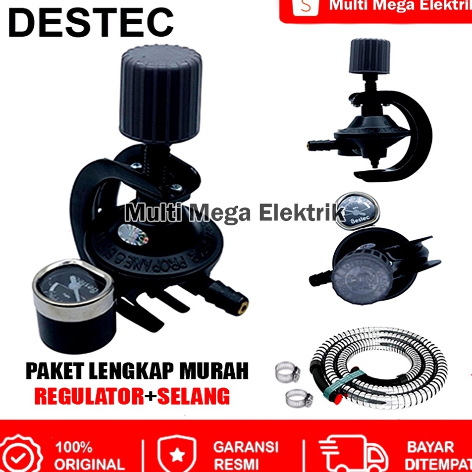 ' REGULATOR KOMPOR GAS / REGULATOR GAS / REGULATOR / SELANG REGULATOR KOMPOR GAS / REGULATOR DESTEC 