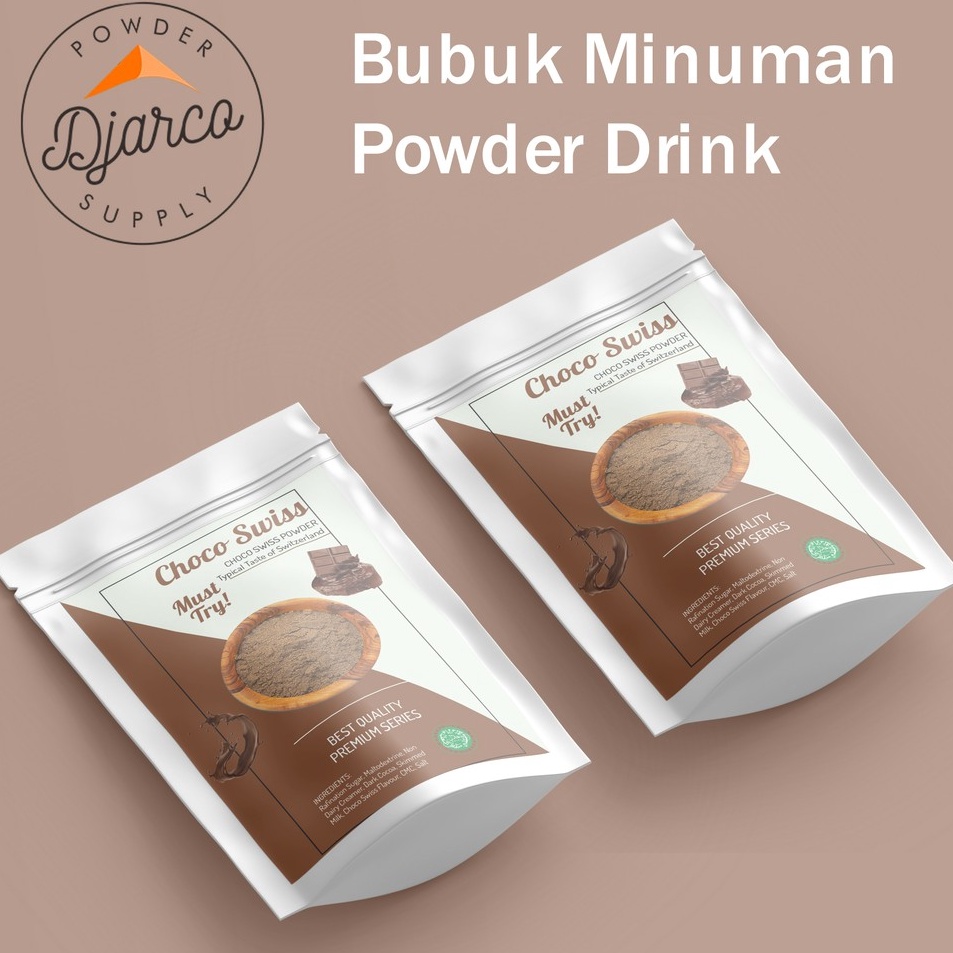 

STOCK TERUPDATE 1000 GRAM/1 KG PREMIUM CHOCO SWISS POWDER DRINK - SERBUK BUBUK MINUMAN COKELAT SWISS BISA GROSIR