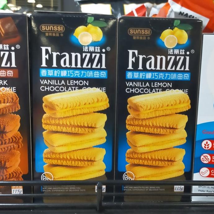 

langsung order saja] franzzi vanilla lemon chocolate cookie 115gr Biscuit biskuit