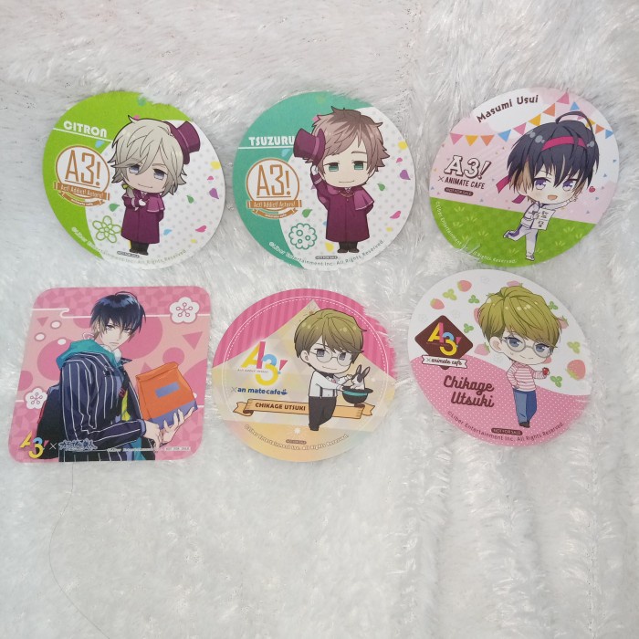 A3 Coaster Harugumi : Citron, Tsuzuru, Masumi, Chikage