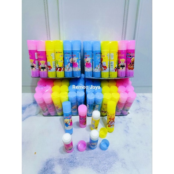 

promo (isi 24 pcs)Lem Glue Stick Fancy murah/Lem Kertas karakter