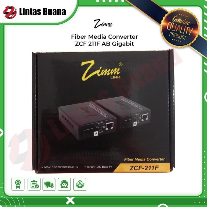 Media Converter Zimmlink ZCF 211F AB Gigabit