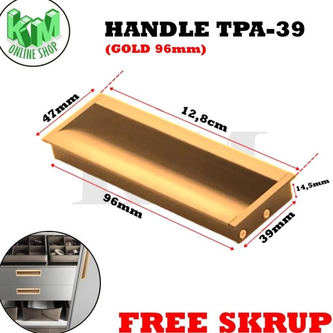 BEST PRODUK TARIKAN LACI TANAM / HANDLE LACI TANAM TPA 39 HITAM HUBEN