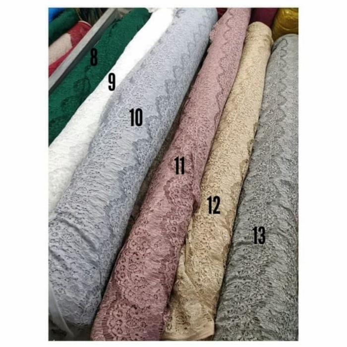 Kain Brokat Brukat Renda grosir 1 roll isi 45 meter. Burkat Berukat
