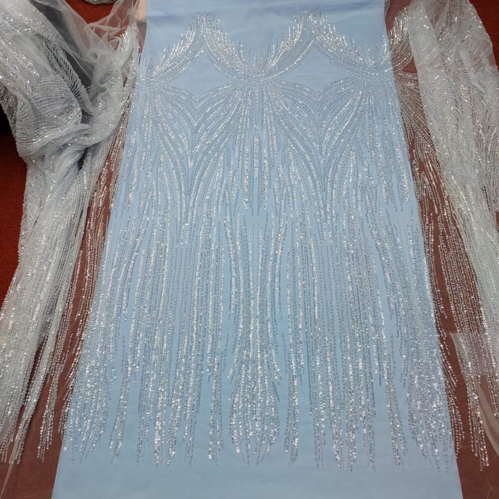 Kain tile payet/tile payet sequin/bahan brukat payet mewah/tile payet