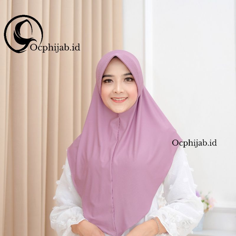 Hijab Khimar Jersey |Hijab Khimar Pinguin Pet Antem Premium |Hijab Instan