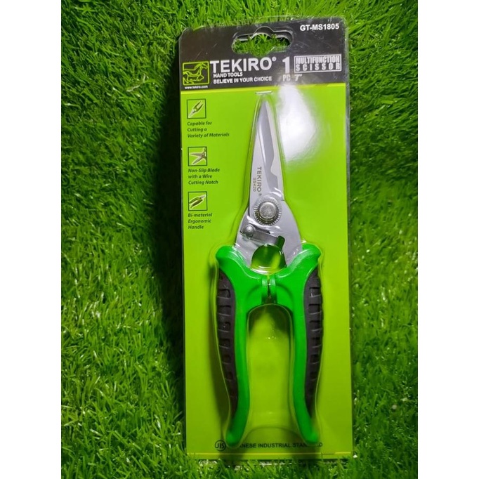 

TEKIRO gunting multifungsi ukuran 7" inch - Hijau