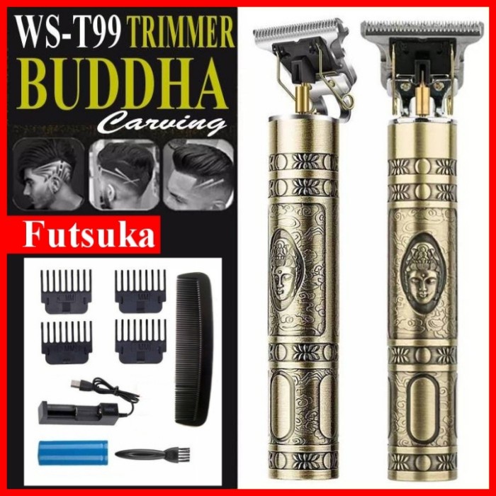 Hair Clipper Trimmer Detailer Alat Cukur Rambut Buddha Clipper WS-T99