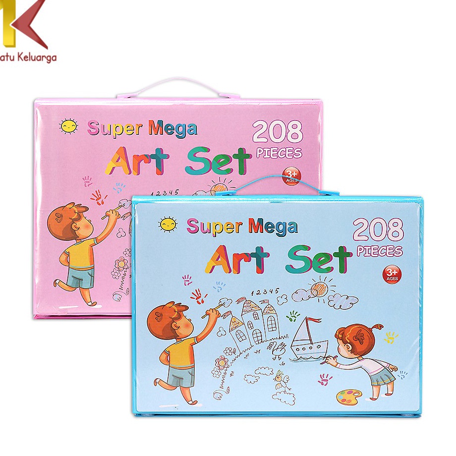 

Diskon Promo Satu Keluarga Pensil Warna Crayon A29 Peralatan Gambar Lukis Anak Mewarnai Set Isi 208PCS / Krayon Oil Paste Alat Tulis Colouring Book kids