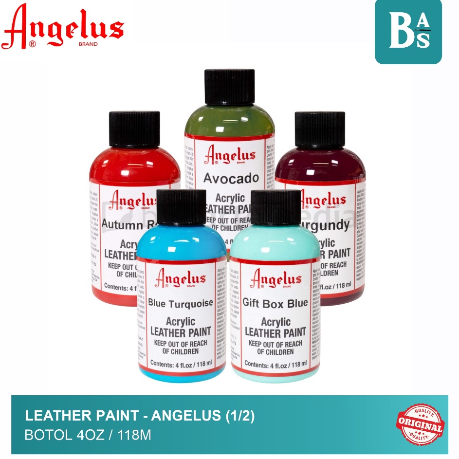 

➛➙❅⋆ Angelus Acrylic Leather Paint 4oz 118ml 1/2 Paling Popular