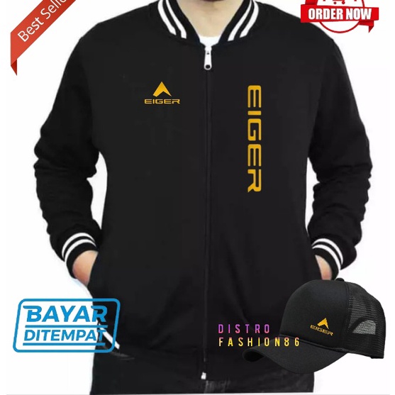 Terlaris Today GRATISS TOPI  jaket pria/ wanita /varsity casual premium egeir gold/ keren/bahan berk