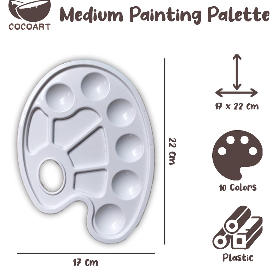 

➝↑❁⁂ Palet Lukis ( 17 x 22 cm ) // Painting Pallete Ready