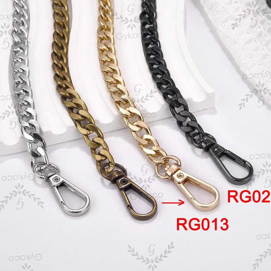 Ready Stok Rante Tas EMAS MUDA - TEBAL PREMIUM R013 / RG013 (Rantai + Gaitan) - Rante Aksesoris Tas 