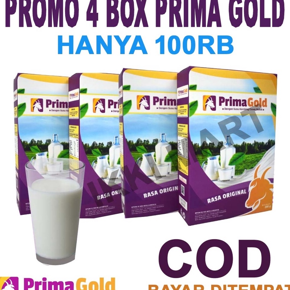 

Pasti Murah 4 BOX SUSU KAMBING ETAWA PRIMAGOLD SUSU PRIMA GOLD BUBUK