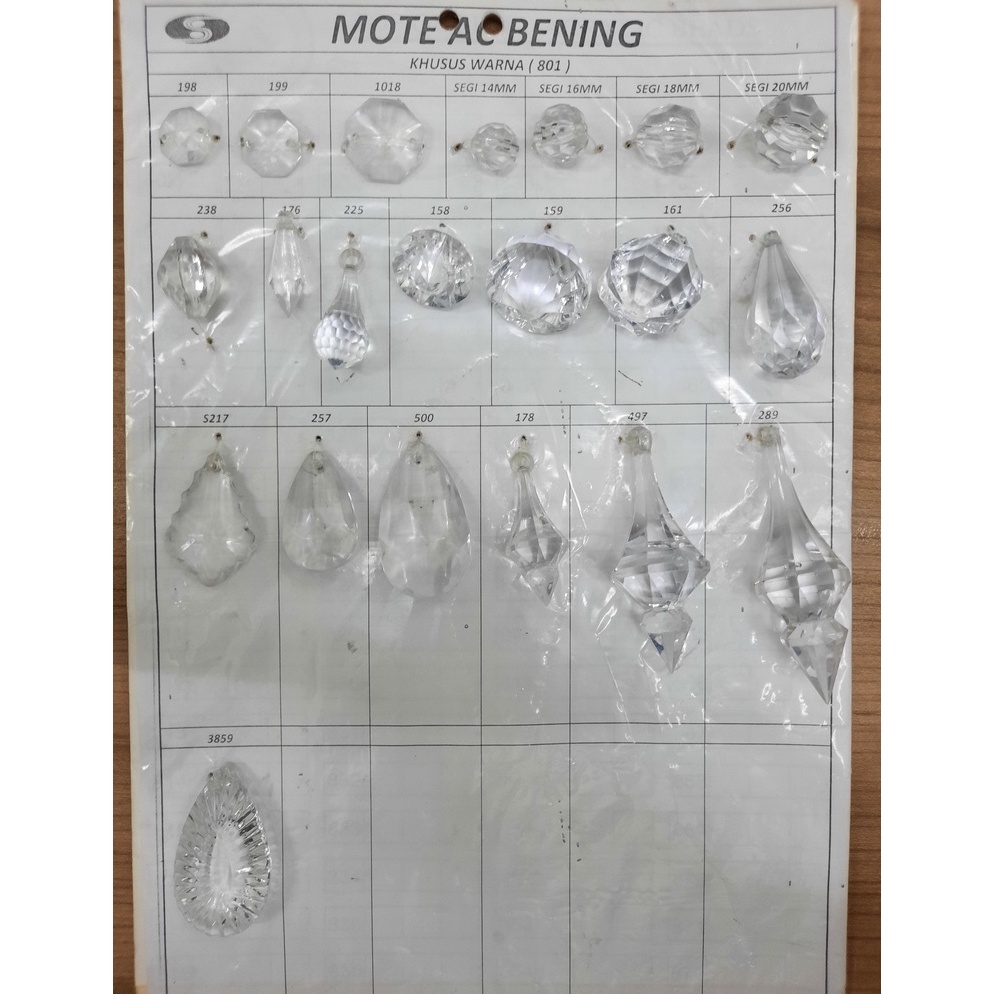 Top Sale.. Manik Bening / Mote Bening / Manik Akrilik / Manik Kristal / Manik Dekorasi / Manik Benin