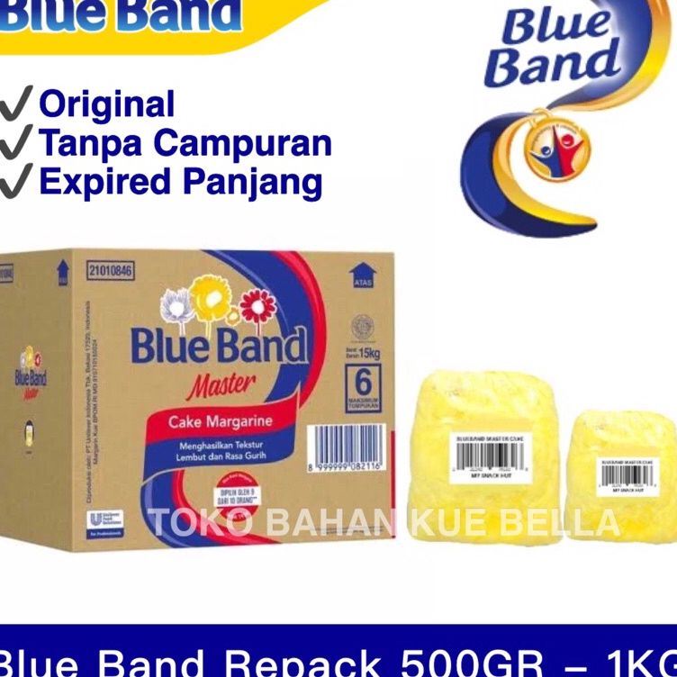 

➯⁂✯ BLUEBAND 500GR (REPACK) Mentega Kiloan Original Ready