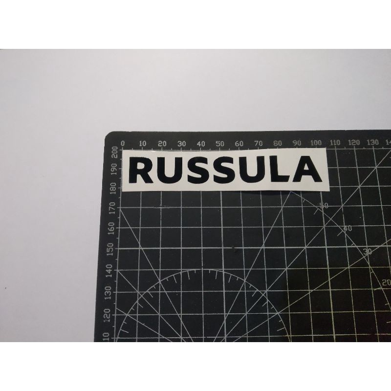 

cutting stiker russula