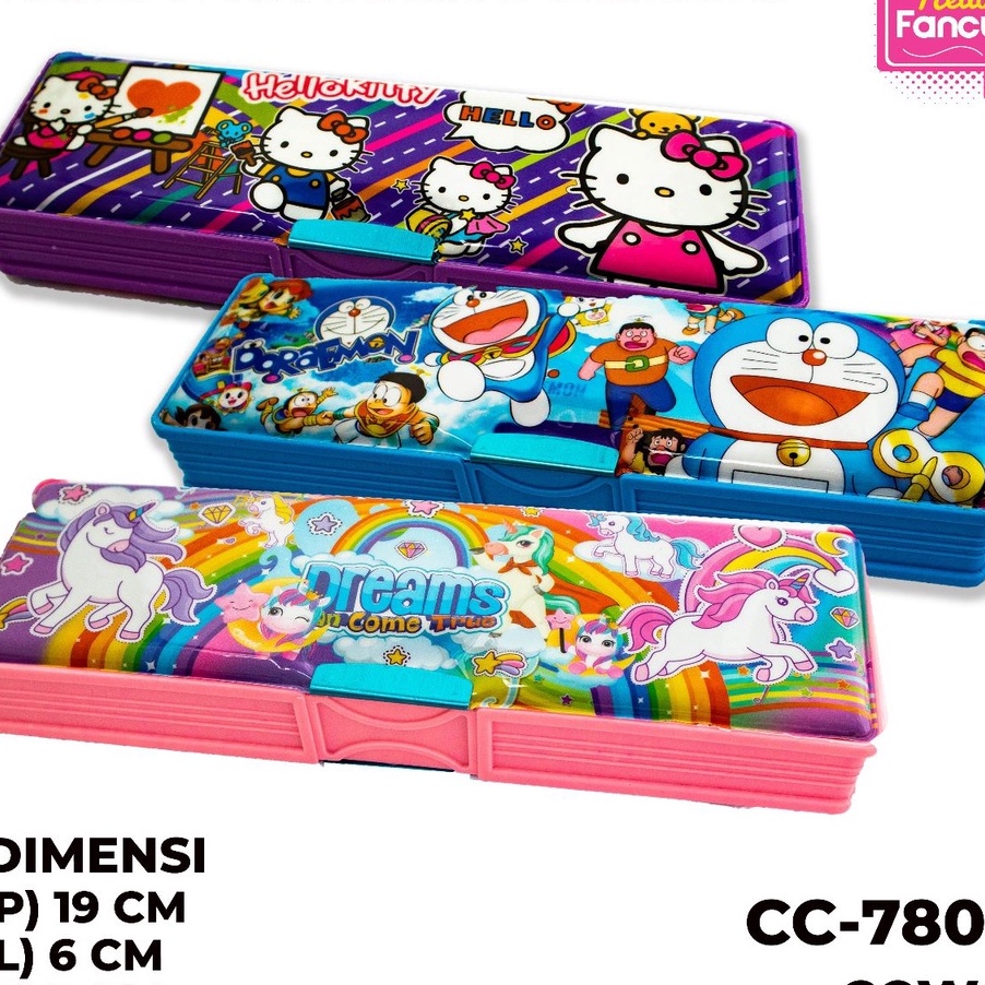 

MFVH4462 HOT Tempat Pensil Magnet Karakter 2 Sisi / Kotak Pensil Magnet CC-7807