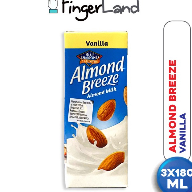 

Best Seller ALMOND BREEZE Almond Milk Vanilla 180 ml Susu Almond Vanila 3 PCS