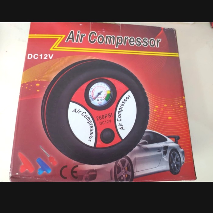 Pompa Ban Mobil Portable/Pompa Ban Motor/Pompa Ban Sepeda Portable