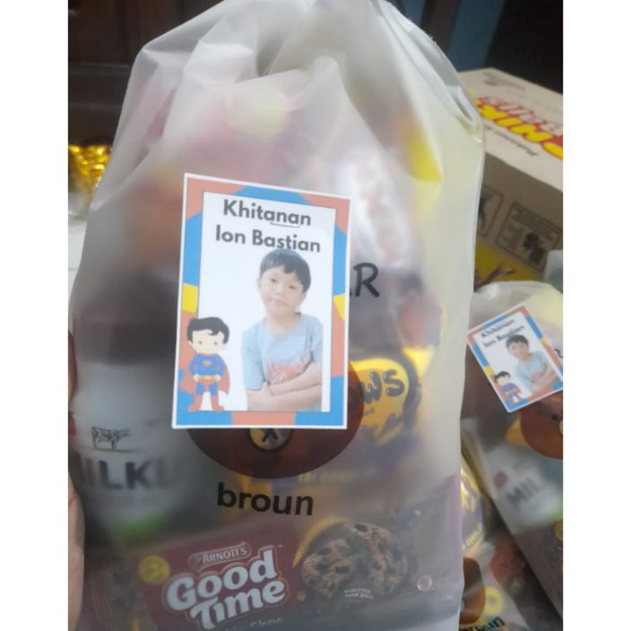 

SDJW0973 GROSIR Paket Snack Ulang Tahun Anak Hampers Ultah Goodybag Ultah Kemasan Pouch