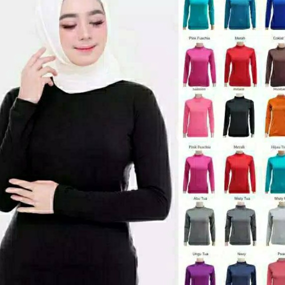 TRYB7018 Free Ongkir MANSET BAJU - Manset Spandek Kaos - Inner/dalaman baju - Turset Qirani
