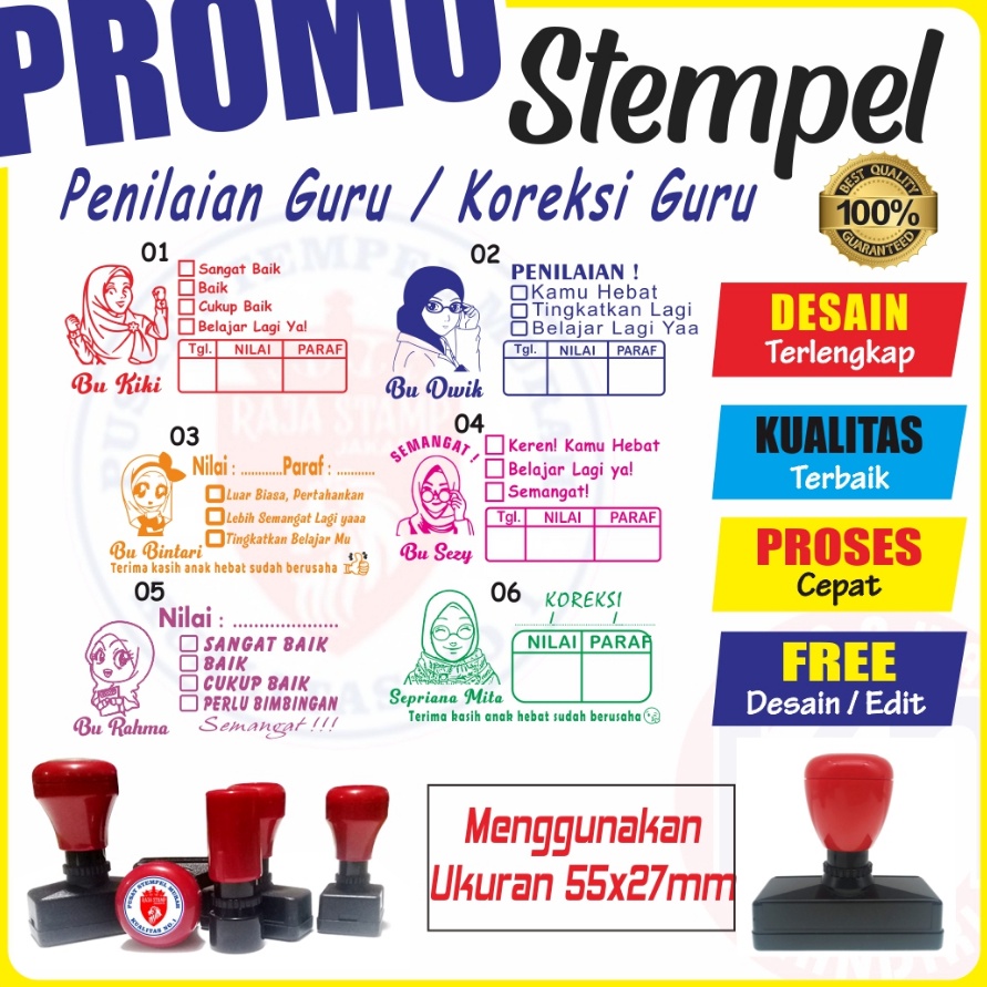 

FXRD8415 7.7 Stempel Nilai Guru / Penilaian / Koreksi / Checked / Reward