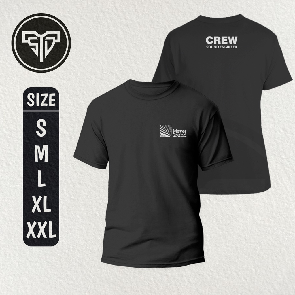 Baju MEYER SOUND Sound Engineer Edition (Logo Kecil) | Baju Sound | Baju Crew Sound